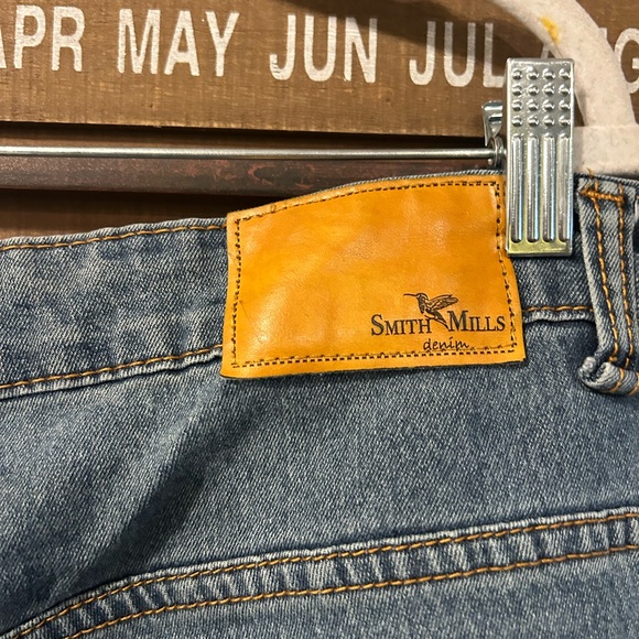 Smith Mills Jeans Mens 46 Blue Denim Cotton Blend Low Rise Five Pocket (1341) - Picture 5 of 8